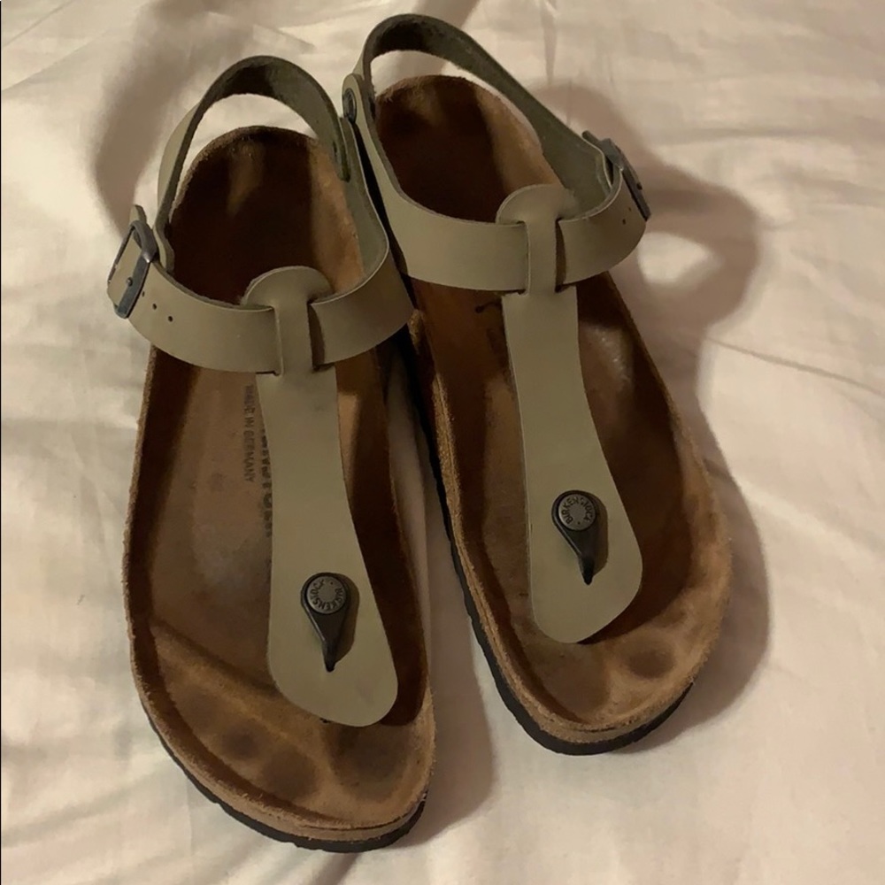Birkenstock thong style with ankle strap